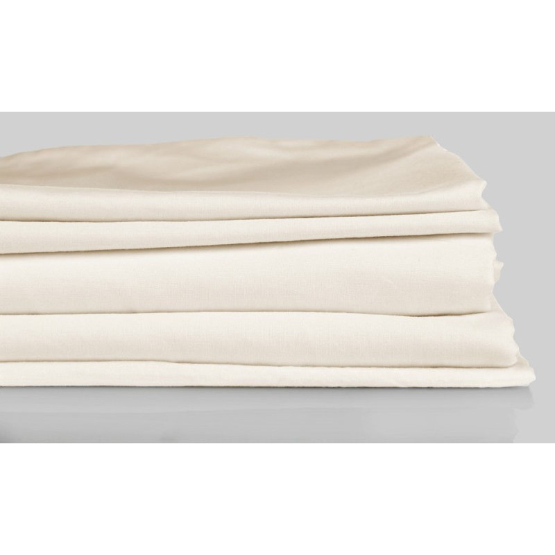 Fladt / Glat Lagen white i 100% bomuld fra MytrendyHome.dk