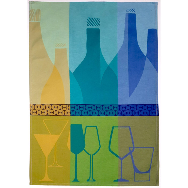 Jacquard Viskestykke Bar 50x70 cm  i 100% bomuld fås i flere farver, Fremstillet i Tyskland