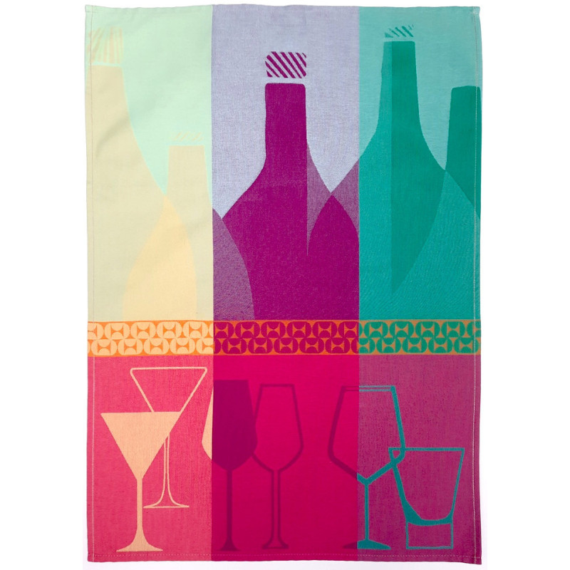 Jacquard Viskestykke Bar 50x70 cm  i 100% bomuld fås i flere farver, Fremstillet i Tyskland