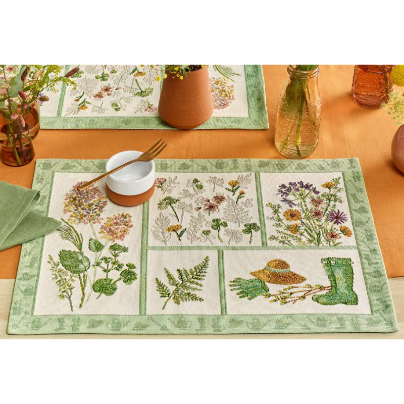 Dækkeserviet Gardener med Blomster motiv fra MytrendyHome.dk