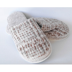 Slippers  Hjemmesko PRINCE OF WALES, Beige fra MyTrendyHome.dk