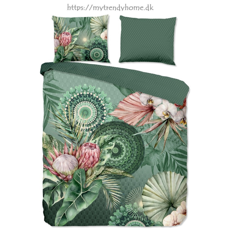 Flonel sengesæt Egor med blomster og mandala ornament fra MyTrendyHome
