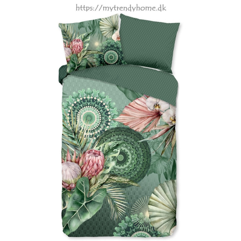 Flonel sengesæt Egor med blomster og mandala ornament fra MyTrendyHome