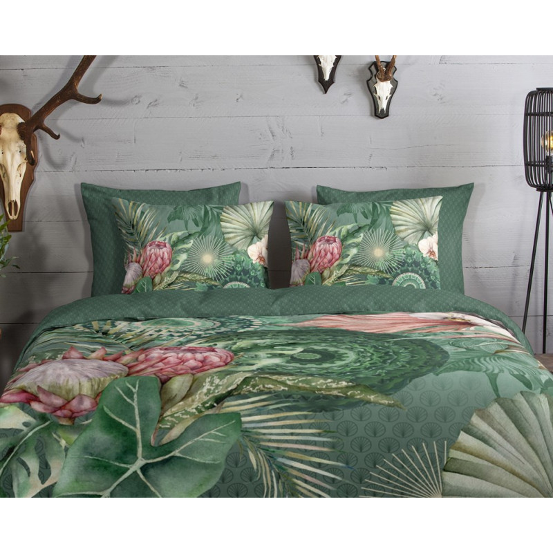 Flonel sengesæt Egor med blomster og mandala ornament fra MyTrendyHome
