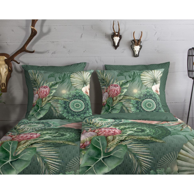 Flonel sengesæt Egor med blomster og mandala ornament fra MyTrendyHome