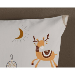 Børnesengetøj Woody i bomuld med  sjove dyr fra MyTrendyHome.dk