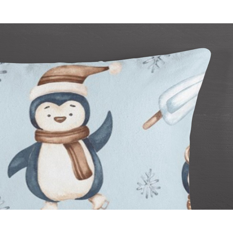 Flonel sengesæt Pingvin Jani fra MyTrendyHome.dk