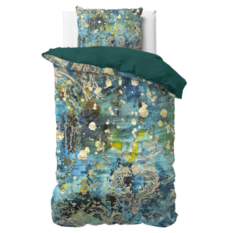Sengesæt Ocean Drops Blue i bomuldssatin fra MyTrendyHome.dk