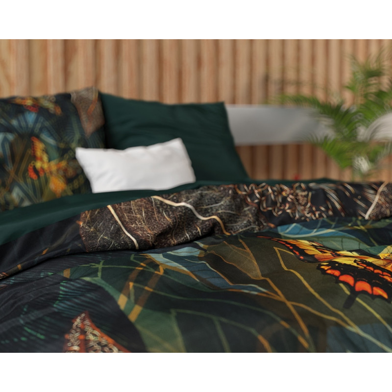 Sengesæt Dark Rises Black i bomuldssatin fra MyTrendyHome.dk