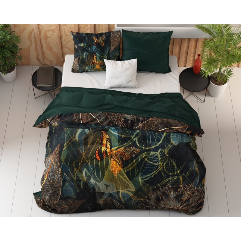 Sengesæt Dark Rises Black i bomuldssatin fra MyTrendyHome.dk