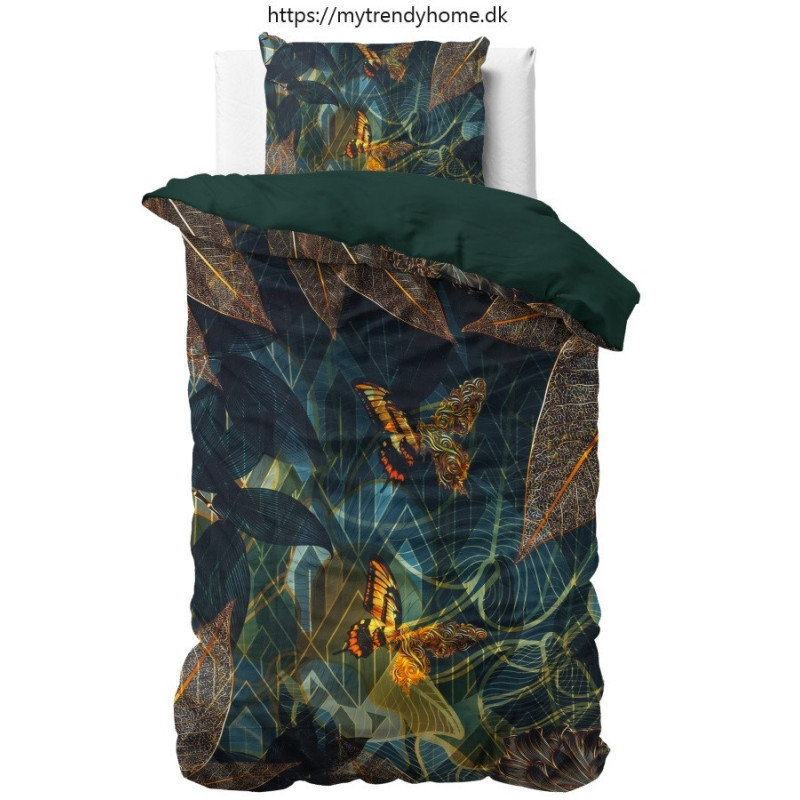 Sengesæt Dark Rises Black i bomuldssatin fra MyTrendyHome.dk