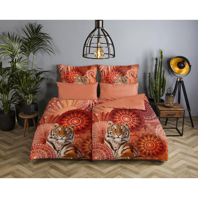 Bomuldssatin sengetøj Anakin med mandala og tiger ornament fra MytrendyHome.dk