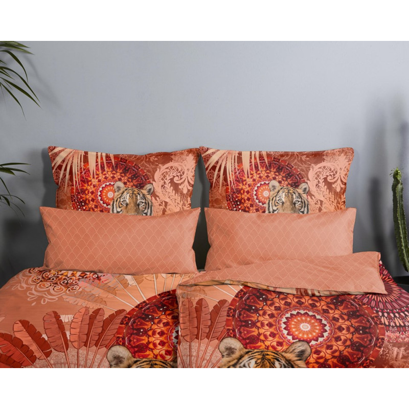 Bomuldssatin sengetøj Anakin med mandala og tiger ornament fra MytrendyHome.dk