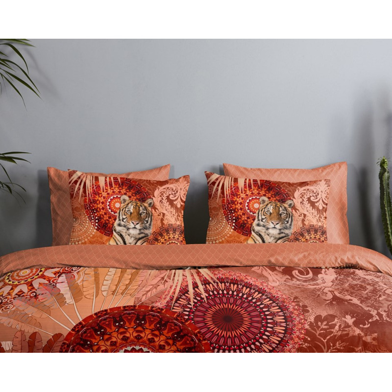 Bomuldssatin sengetøj Anakin med mandala og tiger ornament fra MytrendyHome.dk