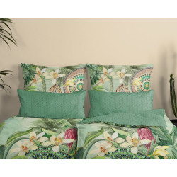 Bomuldssatin sengetøj Abhita med mandala ornament fra MytrendyHome.dk