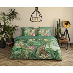 Bomuldssatin sengetøj Abhita med mandala ornament fra MytrendyHome.dk