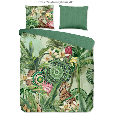 Bomuldssatin sengetøj Abhita med mandala ornament fra MytrendyHome.dk