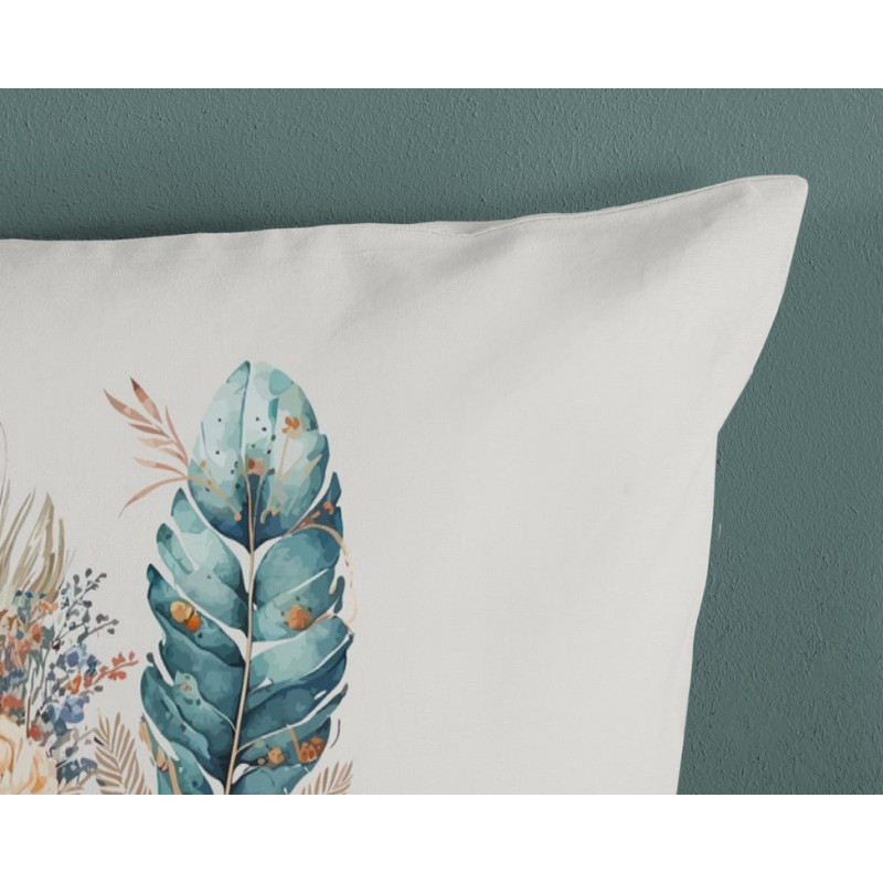 Sengesæt Feather Multi med multifaver fjer, bomuld fra MyTrendyHome.dk