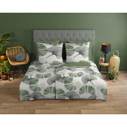 Sengesæt Ginkgo, Grøn med binkgo blade fra MyTrendyHome.dk
