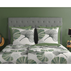 Sengesæt Ginkgo, Grøn med binkgo blade fra MyTrendyHome.dk