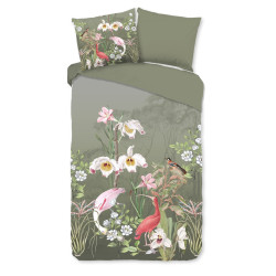 Sengesæt Lesli med eksotiske blomster i ren bomuld fra MyTrendyHome.dk