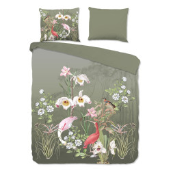 Sengesæt Lesli med eksotiske blomster i ren bomuld fra MyTrendyHome.dk