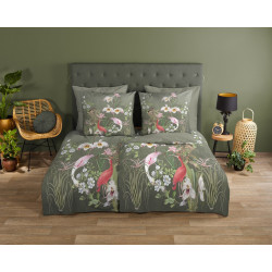 Sengesæt Lesli med eksotiske blomster i ren bomuld fra MyTrendyHome.dk