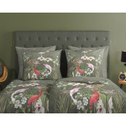 Sengesæt Lesli med eksotiske blomster i ren bomuld fra MyTrendyHome.dk