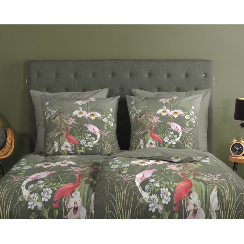 Sengesæt Lesli med eksotiske blomster i ren bomuld fra MyTrendyHome.dk