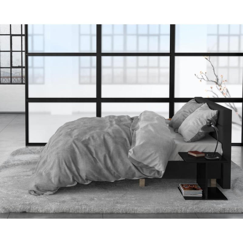 Flonel sengesæt Washed Cotton Grå fra MyTrendyHome.dk