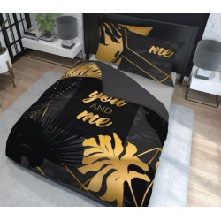 Sengesæt You & Me, Black/Gold fra MyTrendyHome.dk