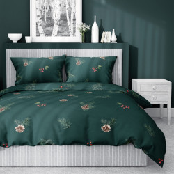 Julesengesæt Hvid Jul med julemotiv i ren bomuld fra MyTrendyHome.dk