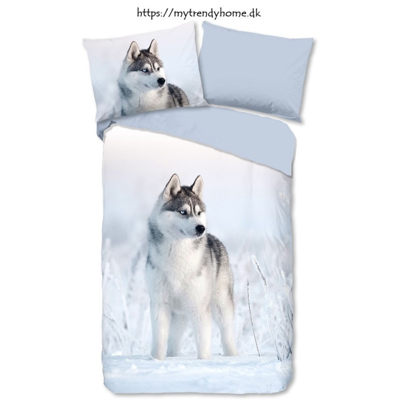 Sengesæt Husky med hund fra MyTrendyHome.dk