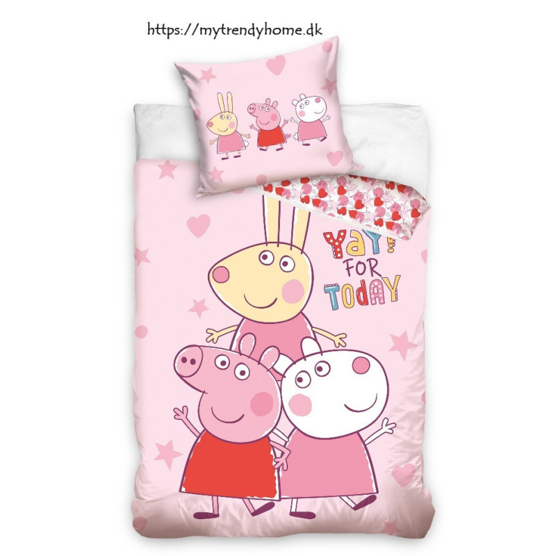Junior sengetøj Gurli Gris med Peppa Gris fra MyTrendyHome. dk