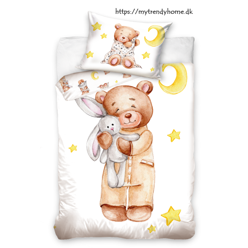 Junior sengetøj Bamse med Kanin fra MyTrendyHome. dk