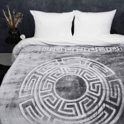 Fløjlsblødt og lækkert Fleece Blanket Zeta Grå, fra MyTrendyHome.dk