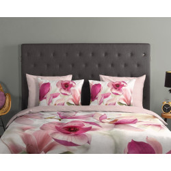 Sengesæt Magnolia Hvid i 100% bomuld med blomster fra MyTrendyHome.dk