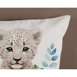 Børnesengetøj Lille Leo med leopardunge fra MyTrendyHome.dk