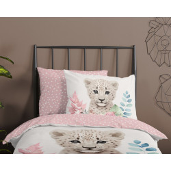Børnesengetøj Lille Leo med leopardunge fra MyTrendyHome.dk