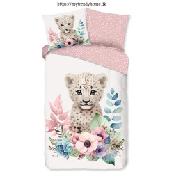 Børnesengetøj Lille Leo med leopardunge fra MyTrendyHome.dk