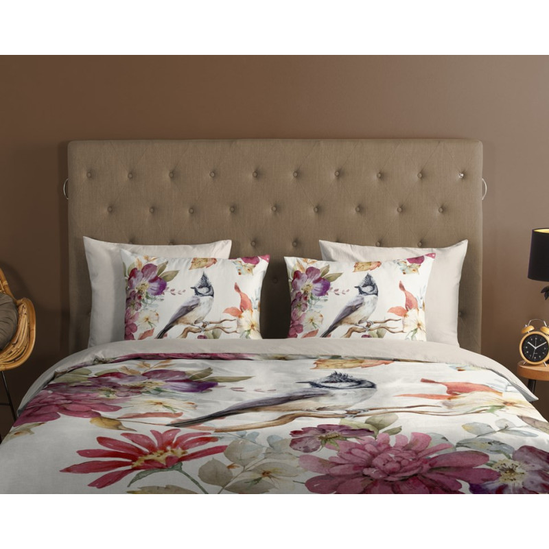 Sengesæt Inga for voksne og børne med lille fugle fra MyTrendyHome.dk