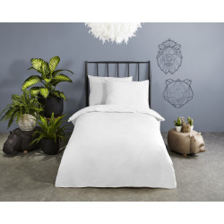 0270.Sengesæt Unicolor Good Morning cotton easy care White fra MyTrendyHome