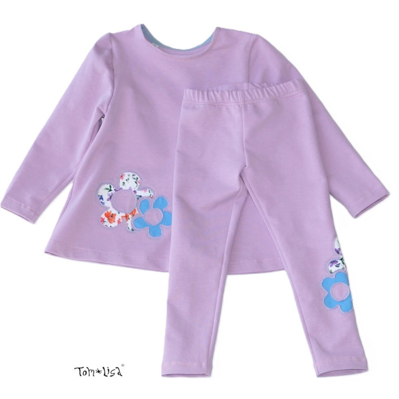 Sweatshirt, 100% bomuld, Loose Fit, Mønster: Blomstre, fra Tom&Lisa