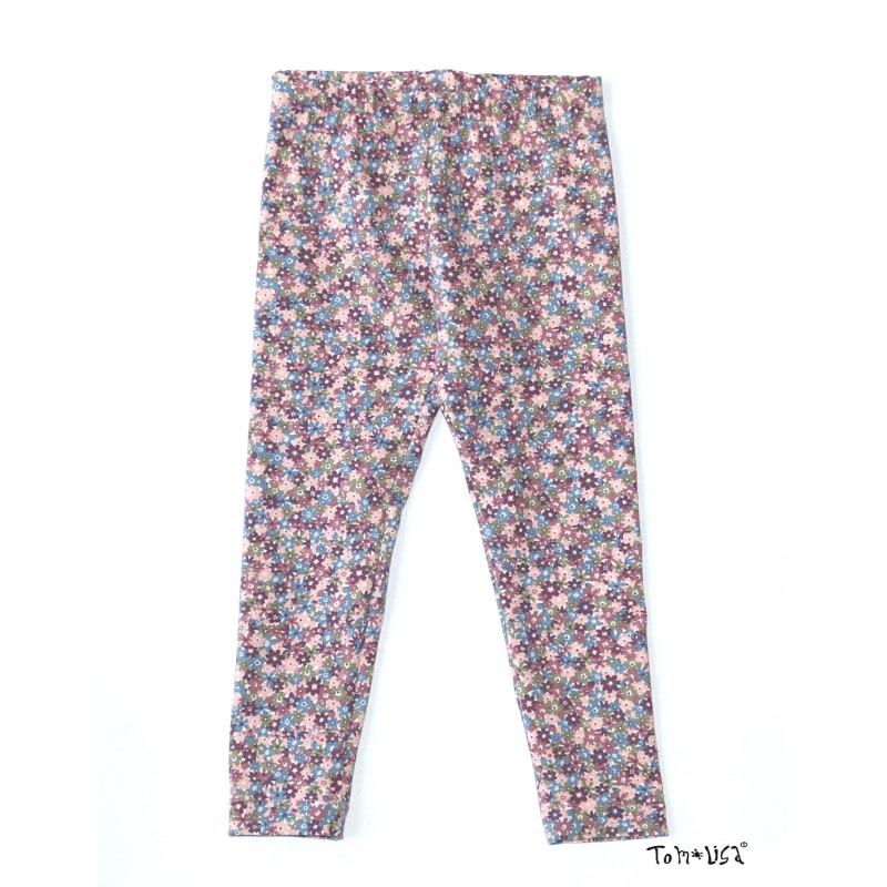 Leggins, 100% bomuld, Normal Livhøjde, Mønster: Blomstre, fra Tom&Lisa