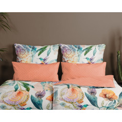 Bomuldssatin sengetøj Bernice med mandala ornament fra MytrendyHome.dk