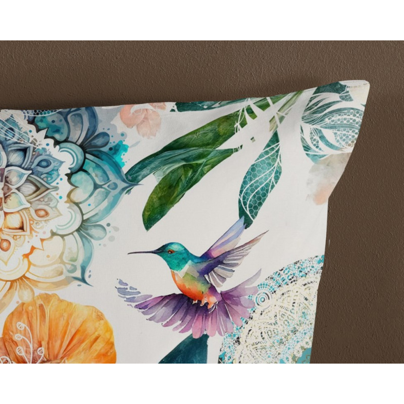Bomuldssatin sengetøj Bernice med mandala ornament fra MytrendyHome.dk