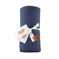 Strikket tæppeblanket til børn i bomuld bamboo fra MytrendyHome