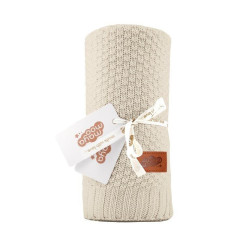 Strikket tæppeblanket til børn i bomuld bamboo fra MytrendyHome