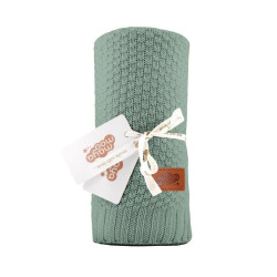 Strikket tæppeblanket til børn i bomuld bamboo fra MytrendyHome