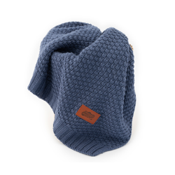Strikket tæppe/blanket til børn i bomuld/ bamboo fra MytrendyHome.dk